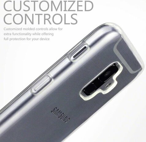 Samsung A6 Plus - Siliconen Back Cover - Transparant