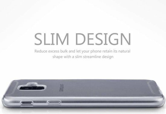 Samsung A6 Plus - Siliconen Back Cover - Transparant