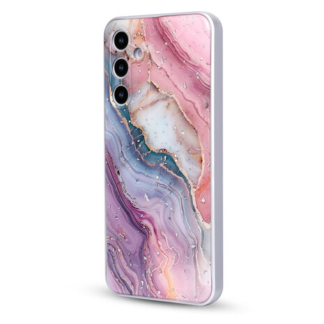 Samsung A16 - Marmer Back Cover - Roze