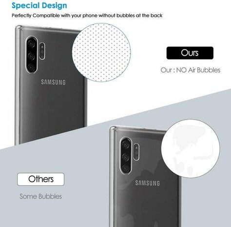 Samsung Note 10 Plus - Siliconen Back Cover - Transparant