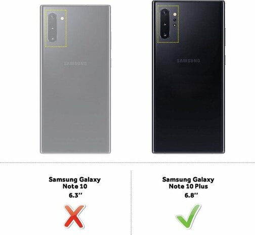 Samsung Note 10 Plus - Siliconen Back Cover - Transparant
