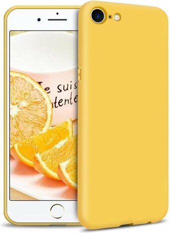 iPhone SE 2022-2020 - Back Cover &amp; Glas - Geel