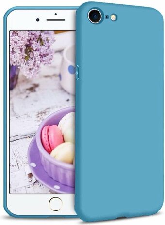 iPhone SE 2022-2020 - Back Cover &amp; Glas - Blauw