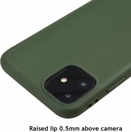 iPhone 11 - Siliconen Back Cover - Groen