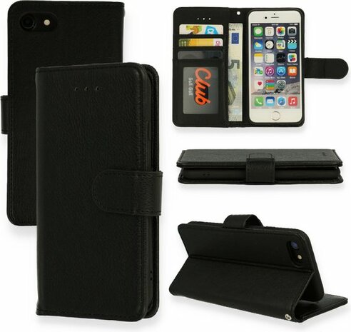 iPhone SE 2022 &amp; SE 2020 Zwart - HQ Book Case