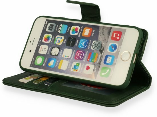 iPhone SE 2022-2020 - HQ Book Case &amp; Glas - Groen