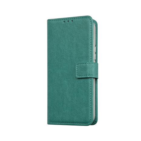 iPhone 15 - Book Case &amp; Glas - Turquoise