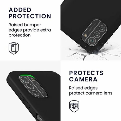 Nokia G11 &amp; G21 - Back Cover &amp; 2x Glas - Zwart