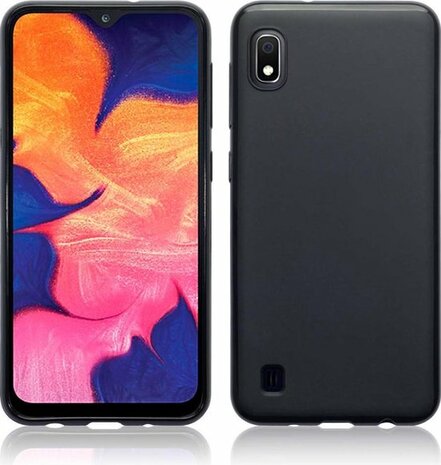 Samsung A10 - Siliconen Back Cover - Zwart