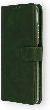 iPhone 11 - Book Case &amp; Glas - Groen