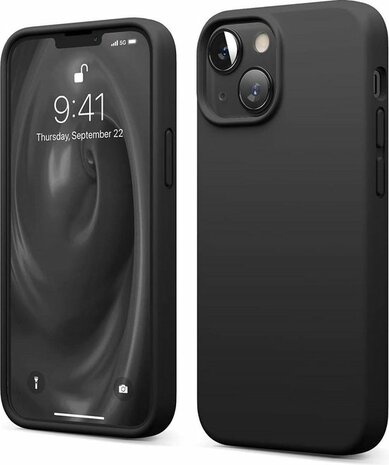 iPhone 13 - Back Cover &amp; 2X Full Glas - Zwart