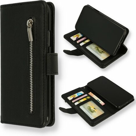 iPhone 13 Mini Zwart - HQ Rits Book