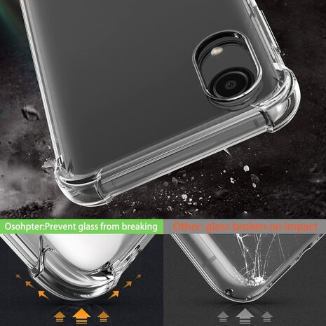A03 Core - Anti Shock &amp; 2x Glas - Transparant