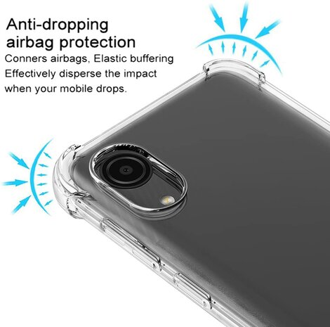 A03 Core - Anti Shock &amp; 2x Glas - Transparant