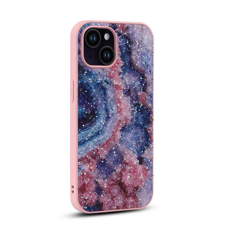 iPhone 15 - Diamant Marmer Glitter - Nova