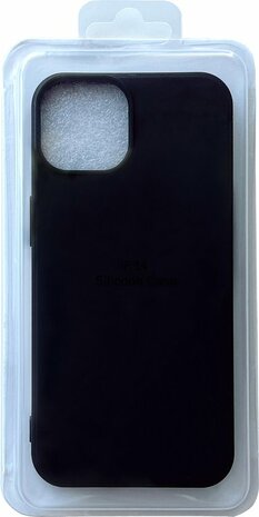 iPhone 14 - Microfiber Back Cover - Zwart
