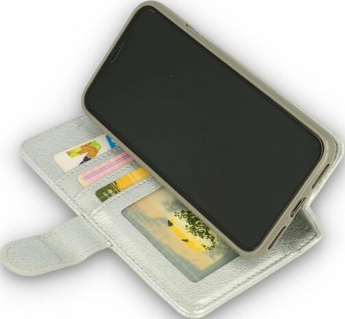 iPhone 11 Zilver - Rits Book Case