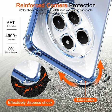 Redmi 14c - Anti Shock &amp; 2x Glas - Transparant