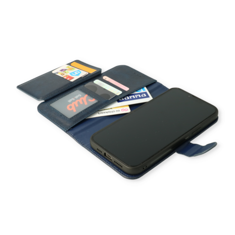 iPhone 13 Pro Blauw - 2 in 1 HQ Book Case met Extra Vakken