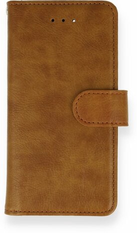 iPhone SE 2022-2020 - HQ Book Case &amp; Glas - Bruin