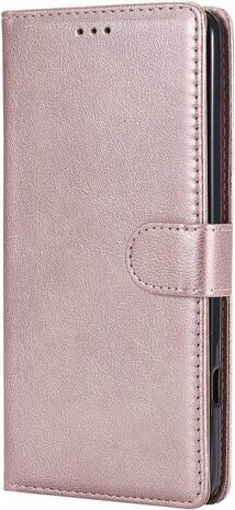 iPhone SE 2022-2020 - HQ Book Case &amp; Glas - Rosegoud