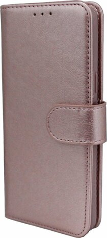 iPhone SE 2022-2020 - HQ Book Case &amp; Glas - Rosegoud