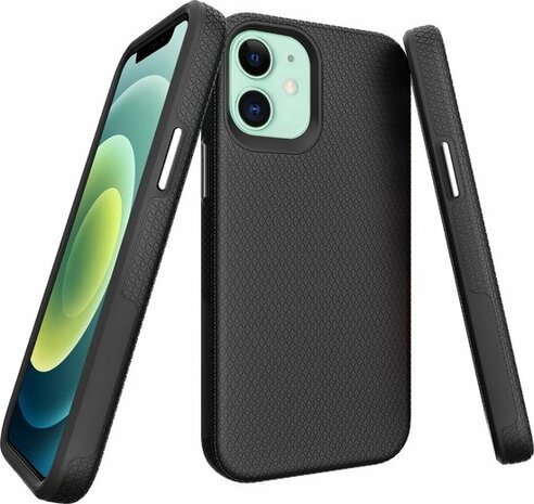 iPhone 11 Zwart - Anti Slip Matte Armor