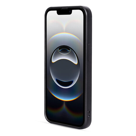 iPhone 16E - Marmer Diamant Glitter - Zwart