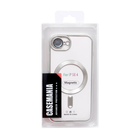 iPhone 16e - Zilver - Siliconen MagSafe Back Cover