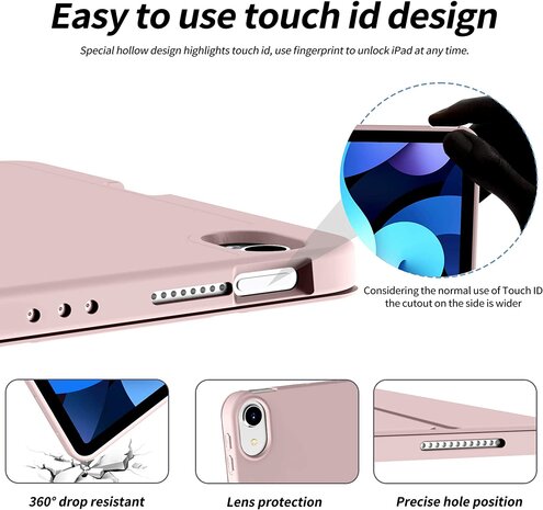 iPad Air 11 - Air 10.9 - Roze - Smart Cover