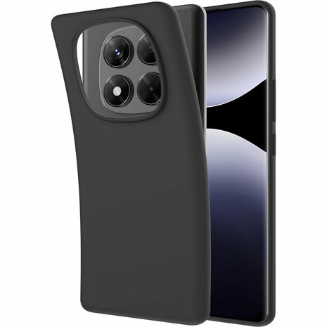 Redmi Note 14 Pro - Siliconen Back Cover - Zwart