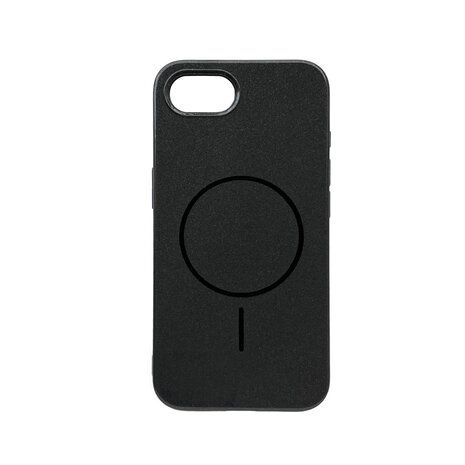 iPhone 16e - Midnight Black - Glitter Siliconen MagSafe Back Cover