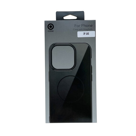 iPhone 16e - Midnight Black - Glitter Siliconen MagSafe Back Cover