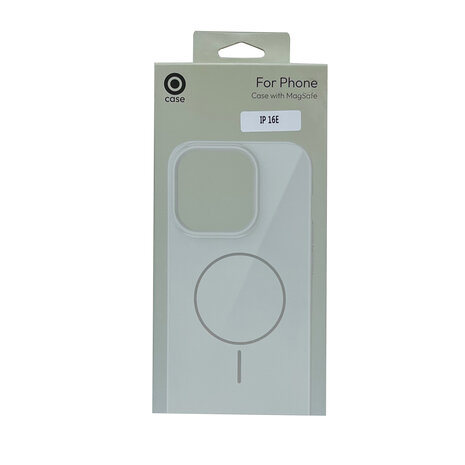 iPhone 16e - Almond Beige - Glitter Siliconen MagSafe Back Cover