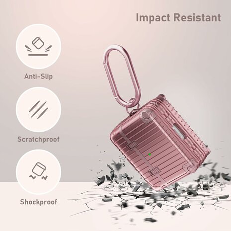 AirPods 3 - Koffer Hoes - Rosegoud
