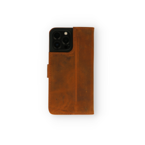 iPhone 12 Pro Max Bruin - Lederen Book Case