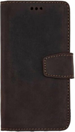 iPhone 11 Donker Bruin - Lederen Book Case