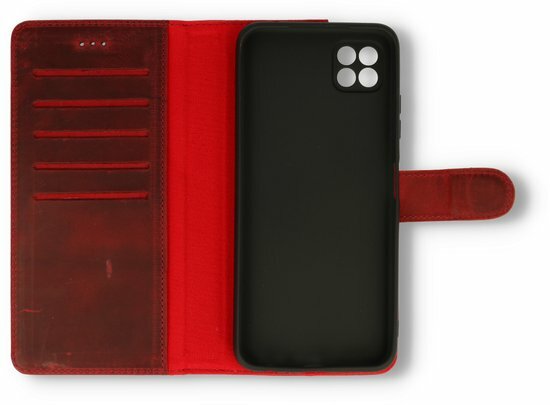 Samsung A22 5G Rood - Lederen Book Case
