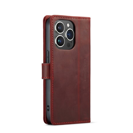 iPhone 15 Pro Max Rood - Lederen Book Case
