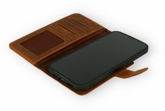 iPhone 13 Pro Max Bruin - Lederen Book Case