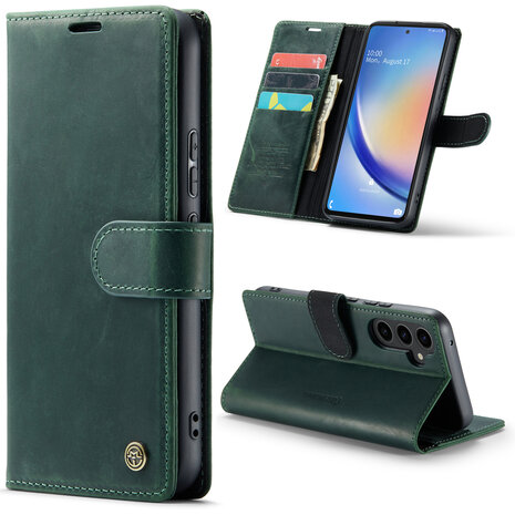 Samsung A54 5G Emerald Green - Lederen Book Case