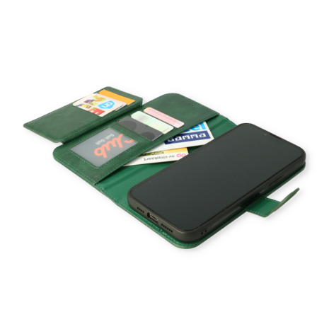 Samsung A15 - Groen - 2 in 1 HQ Book Case met Extra Vakken