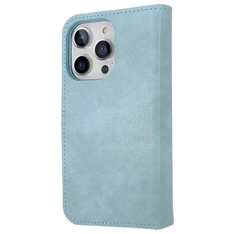 Samsung A15 - Licht Blauw - 2 in 1 HQ Book Case met Extra Vakken