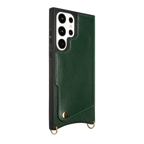 Samsung S23 Ultra Groen - Back Cover met Bandje