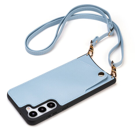 Samsung S23 Plus Blauw - Back Cover met Bandje