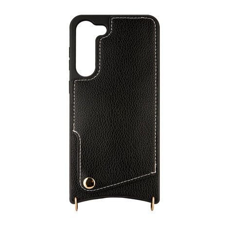 Samsung S23 Zwart - Back Cover met Bandje