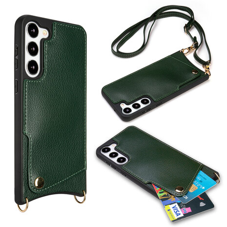 Samsung S23 Groen - Back Cover met Bandje