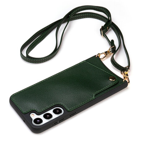 Samsung S23 Groen - Back Cover met Bandje