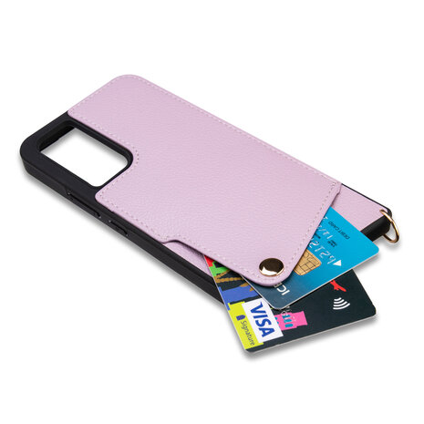 Samsung A34 Paars - Back Cover met Bandje