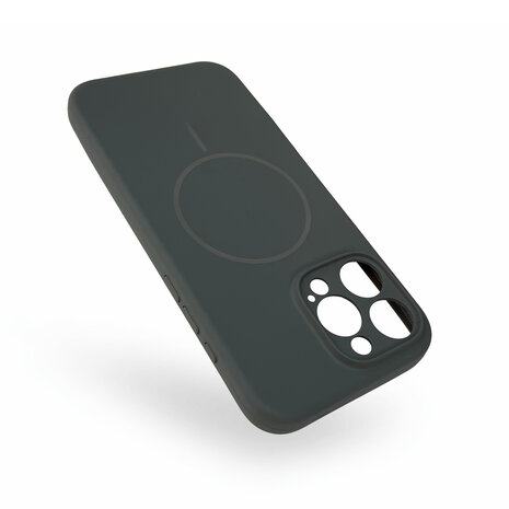 iPhone 16 Pro Max - Grijs - Zachte MagSafe Liquid Case